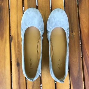 J. Crew Cece grey suede ballet flats size 8.5